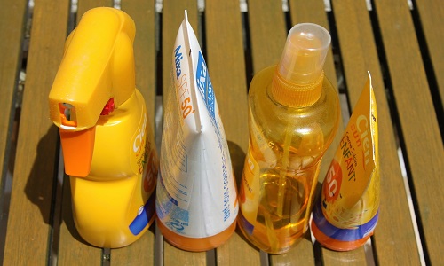 cosméticos para la protección solar