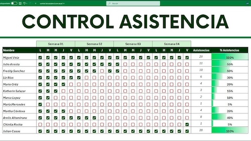Control Asistencia
